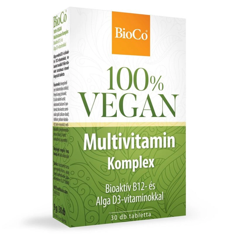 BioCo 100% VEGAN Multivitamin Komplex tabletta - 30db