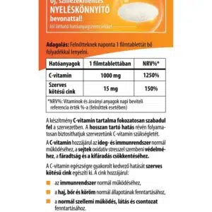 BioCo C+Cink Retard C-vitamin 1000mg + szerves Cink Családi csomag - 100db 3 BioCo C+Cink Retard C-vitamin 1000mg + szerves Cink Családi csomag - 100db - Image 2