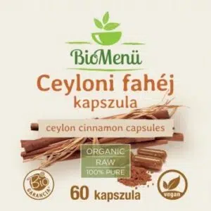 Biomenü Bio Ceyloni fahéj kapszula - 60db 3 Biomenü Bio Ceyloni fahéj kapszula - 60db - Image 2