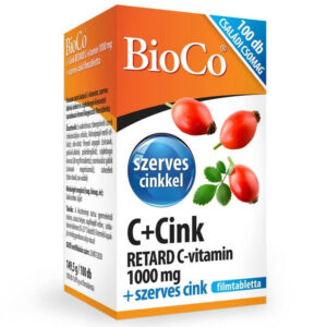 BioCo C+Cink Retard C-vitamin 1000mg + szerves Cink Családi csomag – 100db