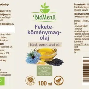 Biomenü Bio Feketeköménymag-olaj - 100ml 3 Biomenü Bio Feketeköménymag-olaj - 100ml - Image 2