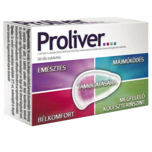 Proliver – máj és emésztés támogató tabletta – 30db