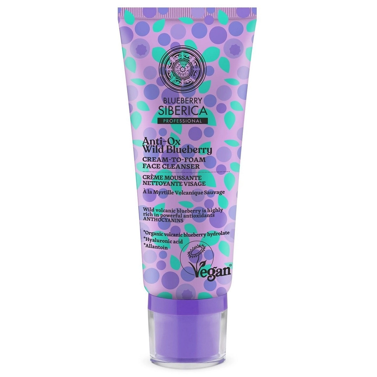 Blueberry Siberica Anti-Ox Vad Áfonya arctisztító krémhab - 100ml 1 Blueberry Siberica Anti-Ox Vad Áfonya arctisztító krémhab - 100ml