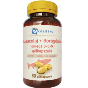 Caleido Lazacolaj + Borágóolaj Omega 3-6-9 gélkapszula - 60db