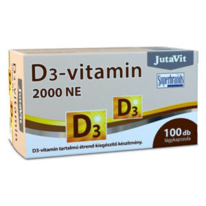 JutaVit D3-vitamin 2000NE lágyzselatin kapszula – 100db