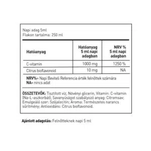 LipoCell C1000 liposzómás C-vitamin ital - 250ml - Image 2