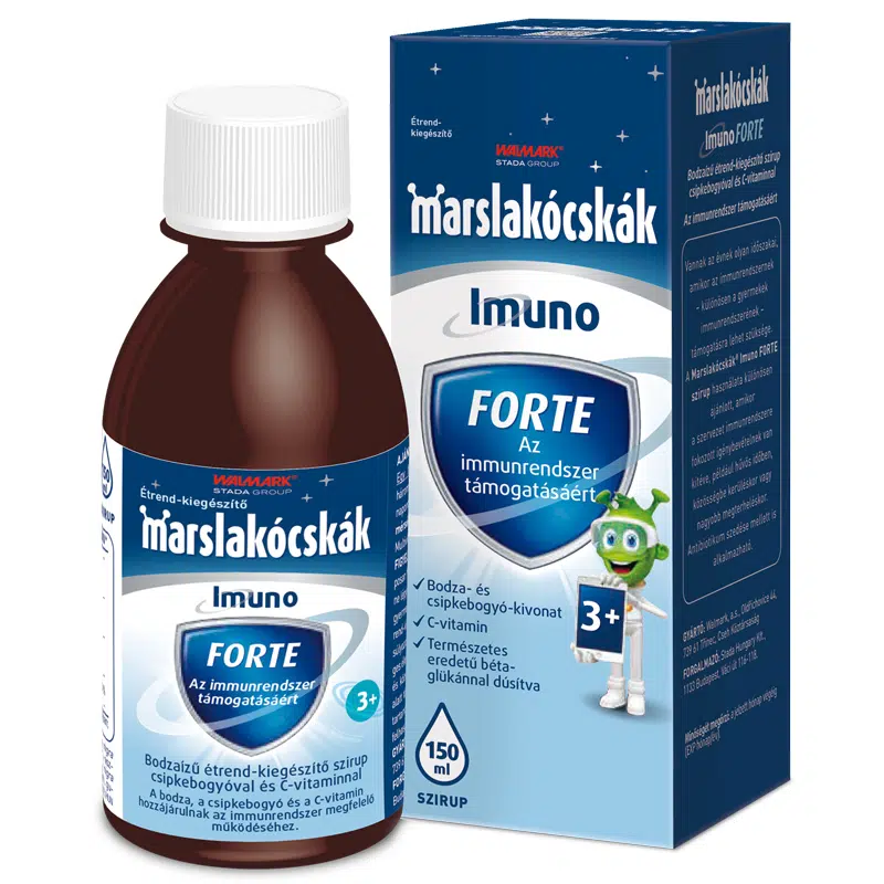 Walmark Marslakócskák Immuno Forte bodza szirup - 150ml 1 Walmark Marslakócskák Immuno Forte bodza szirup - 150ml