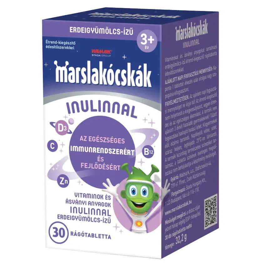 Walmark Marslakócskák Inulinnal Erdei gyümölcs ízben - 30db 1 Walmark Marslakócskák Inulinnal Erdei gyümölcs ízben - 30db