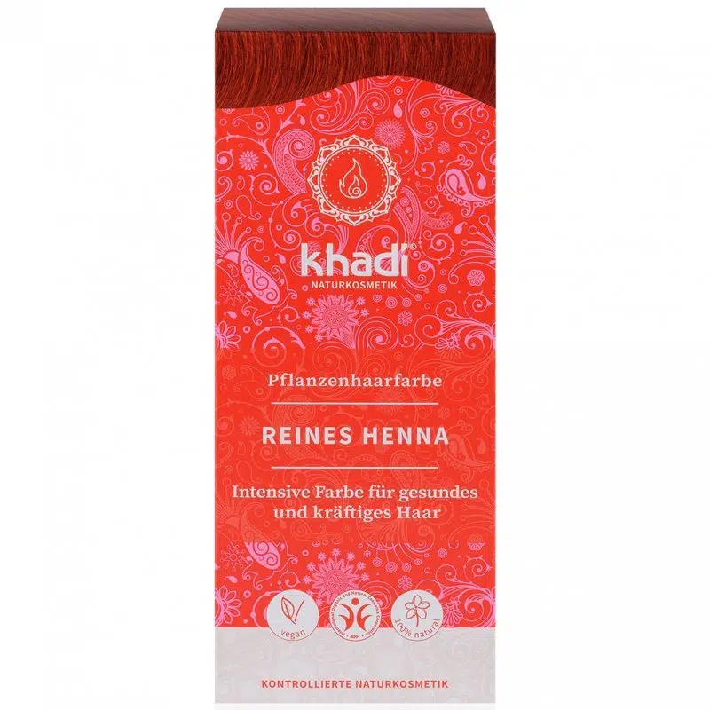 Khadi Hajfesték por élénkvörös - 100% Henna-tartalommal - 100g 1 Khadi Hajfesték por élénkvörös - 100% Henna-tartalommal - 100g
