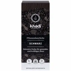 Khadi Hajfesték por - fekete - 100g
