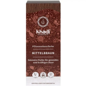 Khadi Növényi hajfesték - középbarna - 100g