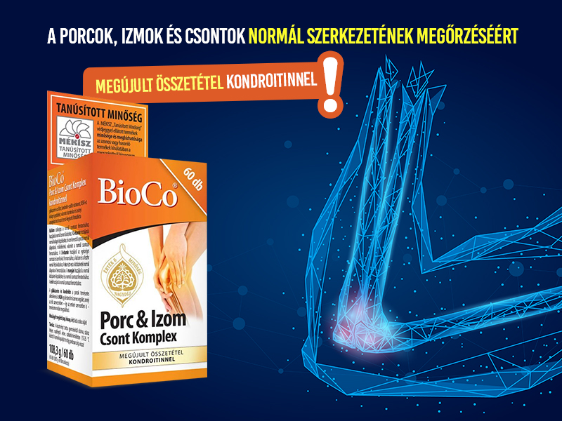 BioCo 100% VEGAN Porc & Izom Csont Komplex filmtabletta – 90db