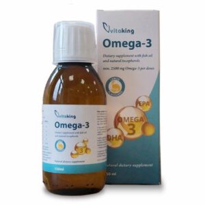 Vitaking Omega-3 halolaj citromolajjal, E-vitaminnal és rozmaring kivonattal - 150ml