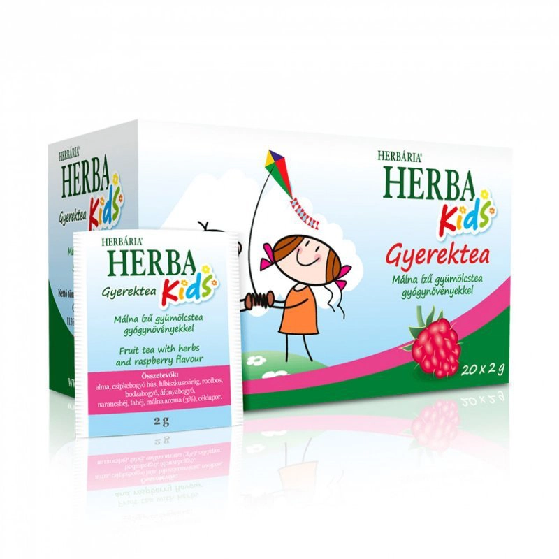 Herbária Kids Gyerek málna ízű tea - 20 filter 1 Herbária Kids Gyerek málna ízű tea - 20 filter