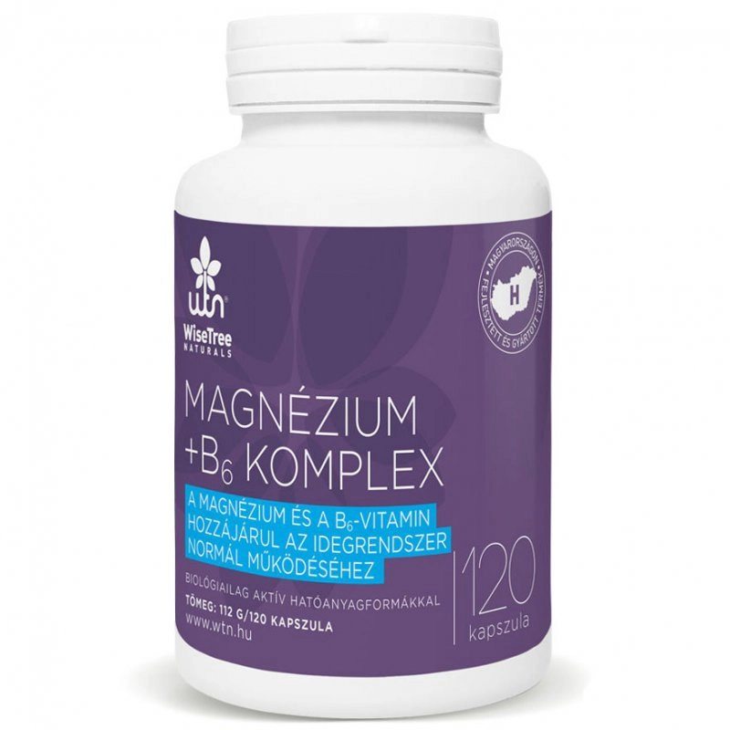 WTN Magnézium + B6 komplex kapszula - 120db 1 WTN Magnézium + B6 komplex kapszula - 120db