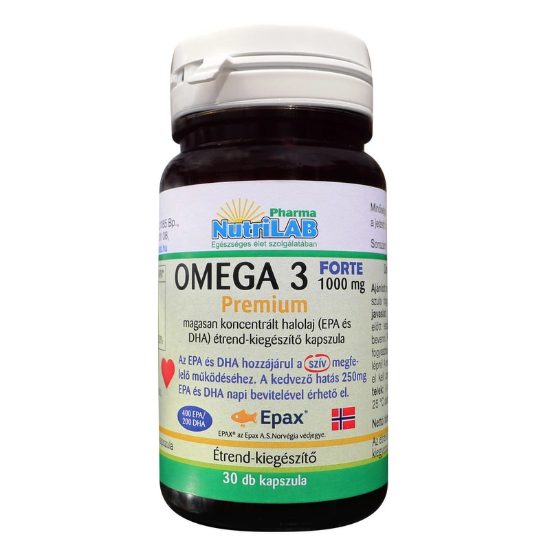 Nutrilab Omega 3 FORTE 1000 kapszula - 30db 1 Nutrilab Omega 3 FORTE 1000 kapszula - 30db
