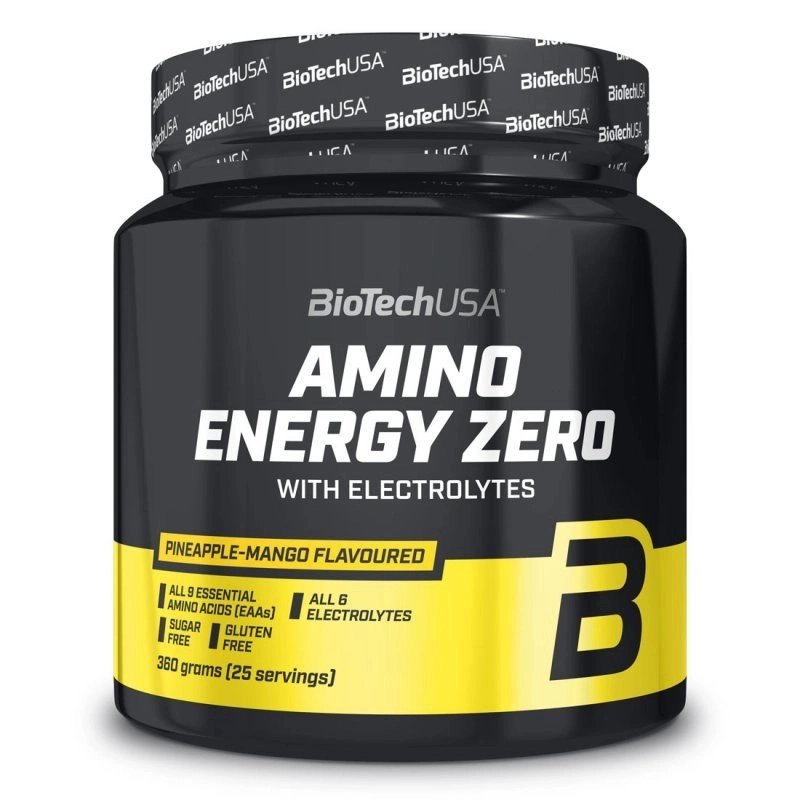 BioTech USA Amino Energy Zero elektrolitokkal ananász-mangó - 360g 1 BioTech USA Amino Energy Zero elektrolitokkal ananász-mangó - 360g