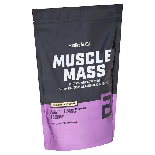 BioTech USA Muscle Mass 1000g vanília - 1000g 1 BioTech USA Muscle Mass 1000g vanília - 1000g