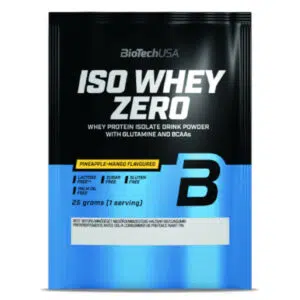 BioTech USA 100% IsoWhey ZERO Lactose Free ananász-mangó - 10x25g