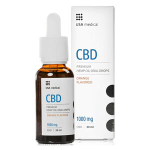 USA Medical Prémium CBD 1000mg szájápoló csepp - 30ml