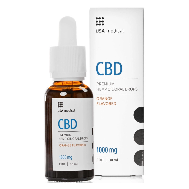USA Medical Prémium CBD 1000mg szájápoló csepp - 30ml 1 USA Medical Prémium CBD 1000mg szájápoló csepp - 30ml