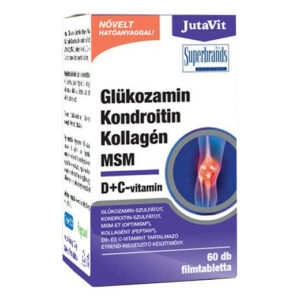 JutaVit Glükozamin + Kondroitin + Kollagén + MSM + D+C filmtabletta - 60db