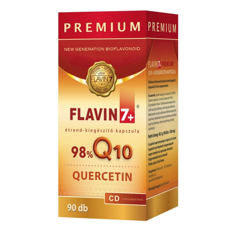 Flavin7 Q10 + Quercetin Prémium kapszula - 90db 1 Flavin7 Q10 + Quercetin Prémium kapszula - 90db