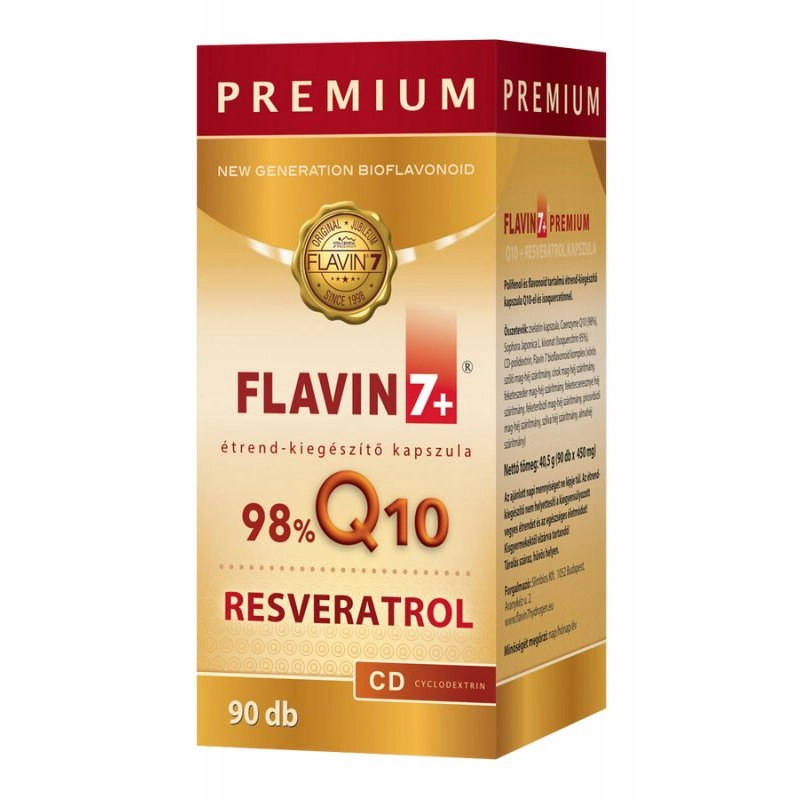 Flavin7 Q10 + Resveratrol Prémium kapszula - 90db 1 Flavin7 Q10 + Resveratrol Prémium kapszula - 90db