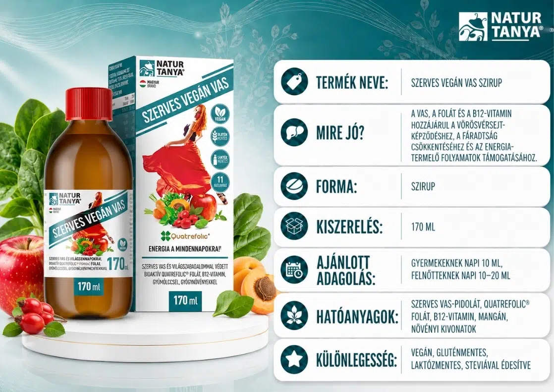 Szerves Vegán Vas szirup