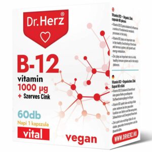 Dr. Herz B12-vitamin 1000 mcg + Szerves Cink kapszula - 60db