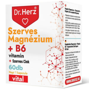 Dr. Herz Szerves Magnézium + B6 + Szerves Cink tabletta - 60db