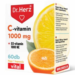 Dr. Herz C-vitamin 1000mg + D3-vitamin 1000NE kapszula - 60db