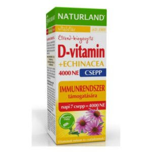 Naturland D-vitamin 4000 NE + Echinacea csepp - 30ml