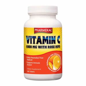 Pharmekal C-vitamin 1000mg + Csipkebogyó-Acerola-Bioflavonoid tabletta - 100db