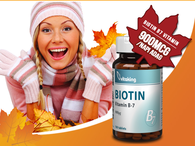 Pótolja a biotint hatékonyan a Vitaking Biotin tablettával!