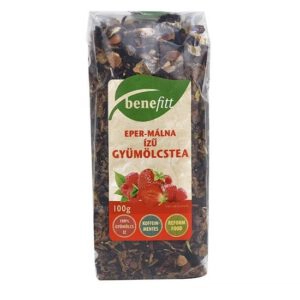 Interherb Benefitt eper-málna ízű tea - 100g