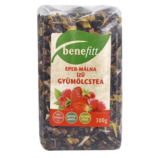 Interherb Benefitt Eper-málna ízű gyümölcstea - 300g 1 Interherb Benefitt eper-málna ízű tea - 300g
