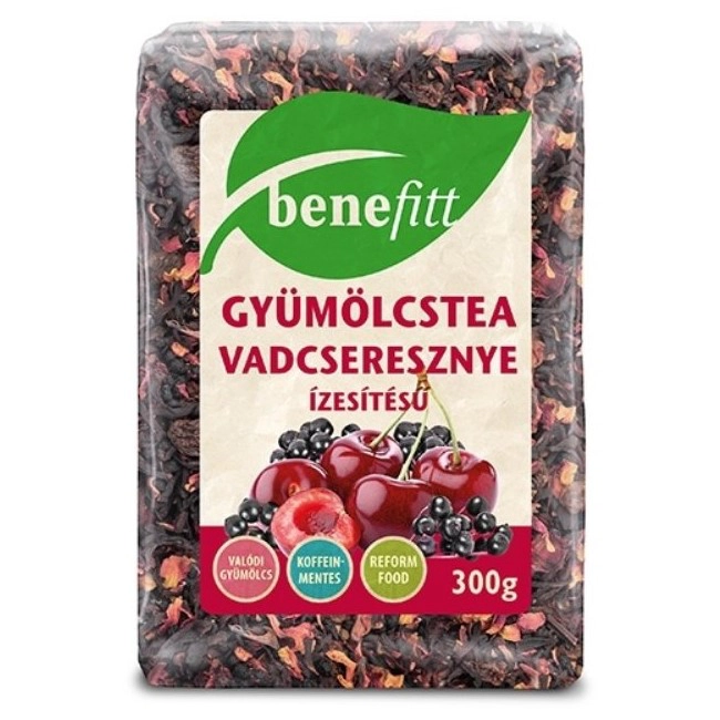Interherb Benefitt Vadcseresznye ízű gyümölcstea - 300g 1 Interherb Benefitt vadcseresznye ízű gyümölcstea - 300g