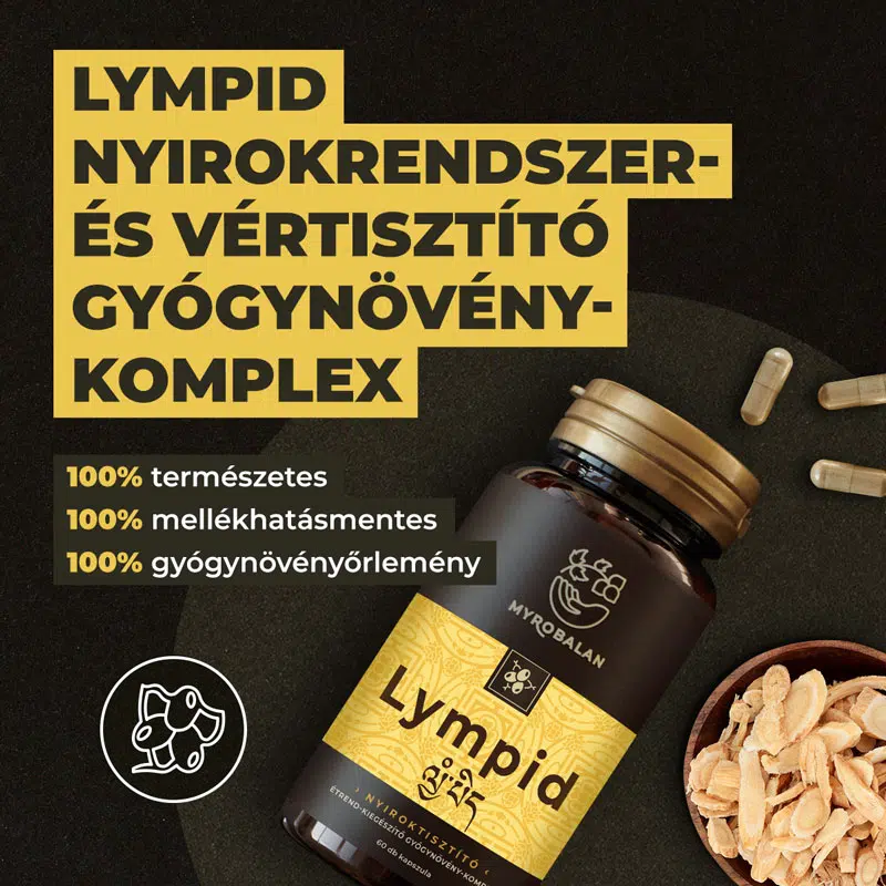 Myrobalan Lympid nyirokrendszer- és vértisztító kapszula - 60db 3 Myrobalan Lympid nyirokrendszer- és vértisztító kapszula - 60db