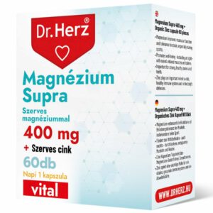 Dr. Herz Magnézium Supra 400mg + Szerves Cink kapszula - 60db