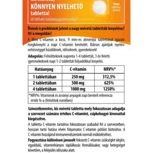 BioCo Mini C-vitamin 250mg tabletta - 120db 3 BioCo Mini C-vitamin 250mg tabletta - 120db - Image 2