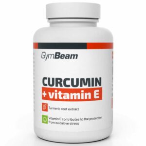 GymBeam Kurkumin+E-vitamin tabletta - 90db