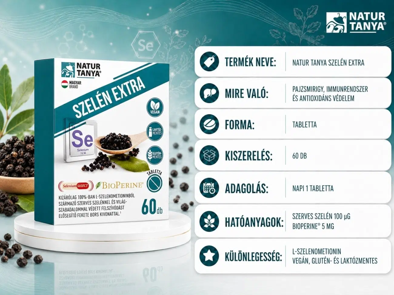 Natur Tanya Szelén Extra tabletta