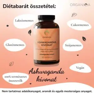 Organiqa Ashwagandha kivonat kapszula - 60db 5 Organiqa Ashwagandha kivonat kapszula - 60db - Image 3