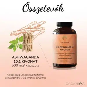 Organiqa Ashwagandha kivonat kapszula - 60db 4 Organiqa Ashwagandha kivonat kapszula - 60db - Image 2
