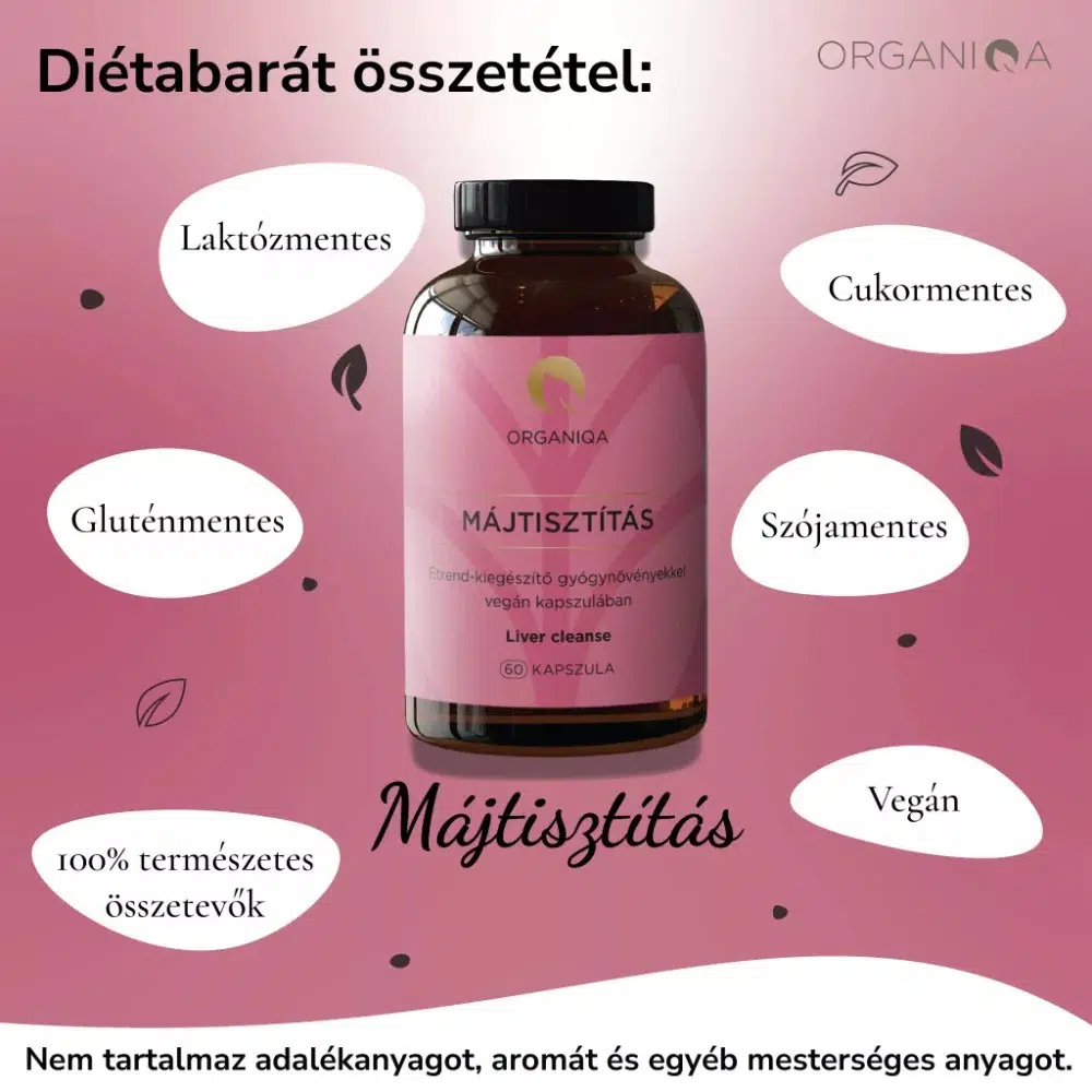 Organiqa Májtisztítás kapszula - 60db 3 Organiqa Májtisztítás kapszula - 60db - Image 3