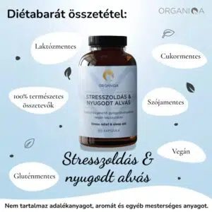 Organiqa Stresszoldás és nyugodt alvás kapszula - 60db 5 Organiqa Stresszoldás és nyugodt alvás kapszula - 60db - Image 3