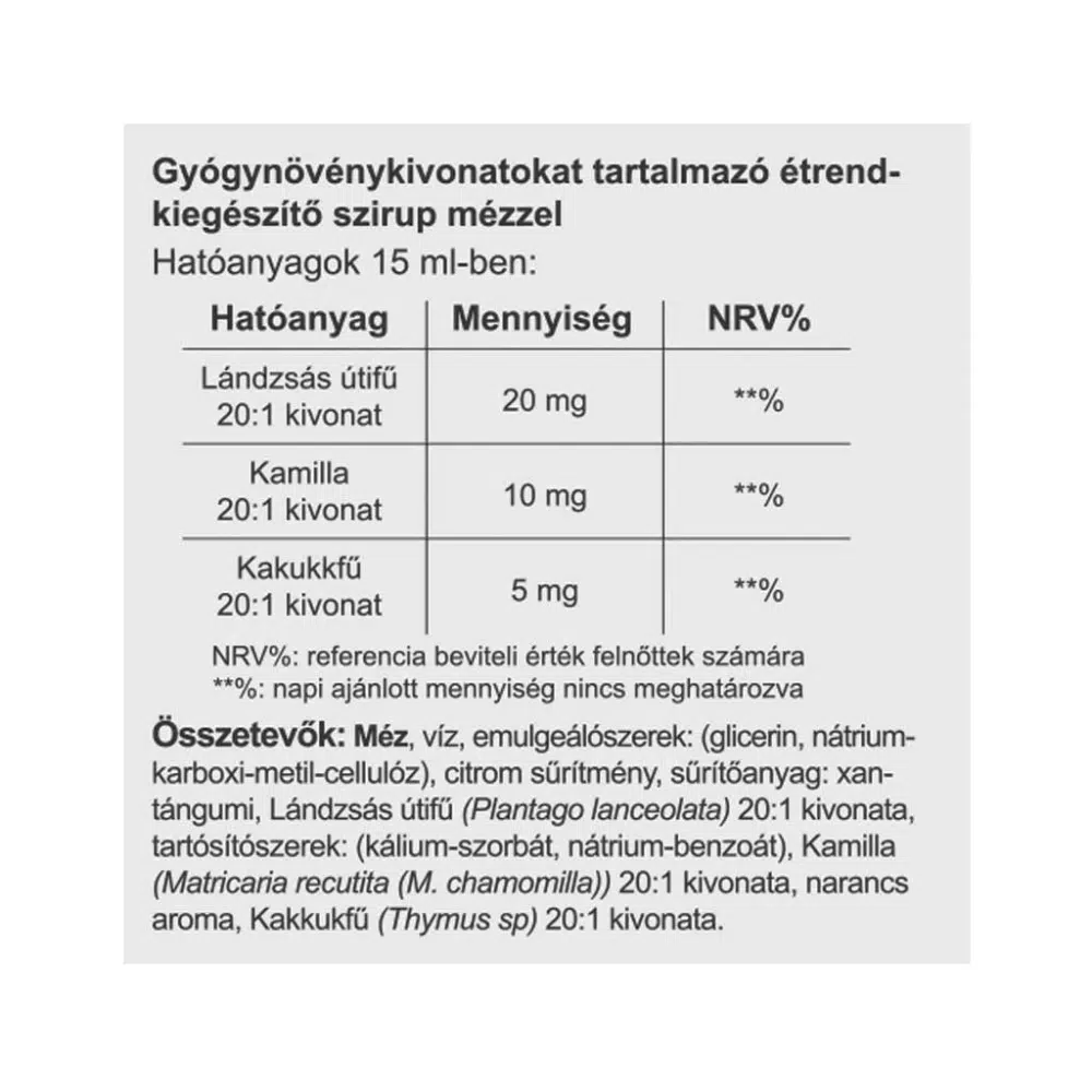 Vitaking Lándzsás útifű szirup - 150ml 2 Vitaking Lándzsás útifű szirup - 150ml - Image 2
