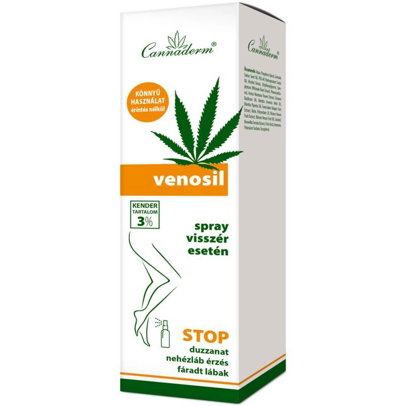 Cannaderm Venosil spray visszér esetén - 150ml 1 Cannaderm Venosil spray visszér esetén - 150ml