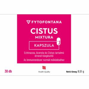 Cistus Mixtura - Echinacea, Acerola, Cistus Incanus - kapszula - 30db